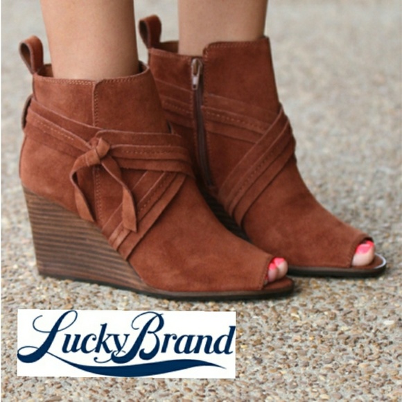 Lucky Brand Shoes - Stylish Lucky Brand Wedge Booties